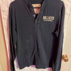 Hollister long sleeve button on top size XL